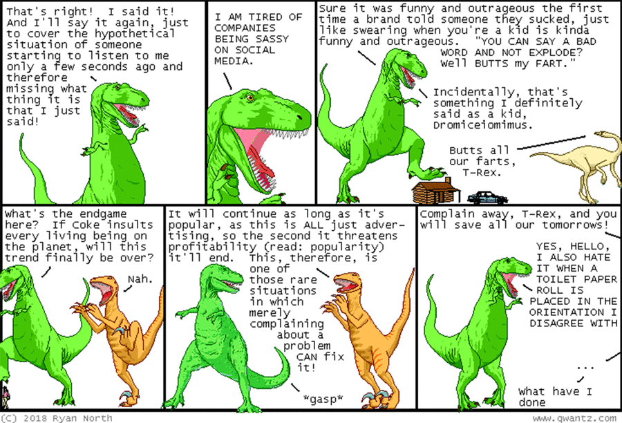 Dinosaur Comics Comic Strip for December 17, 2024 