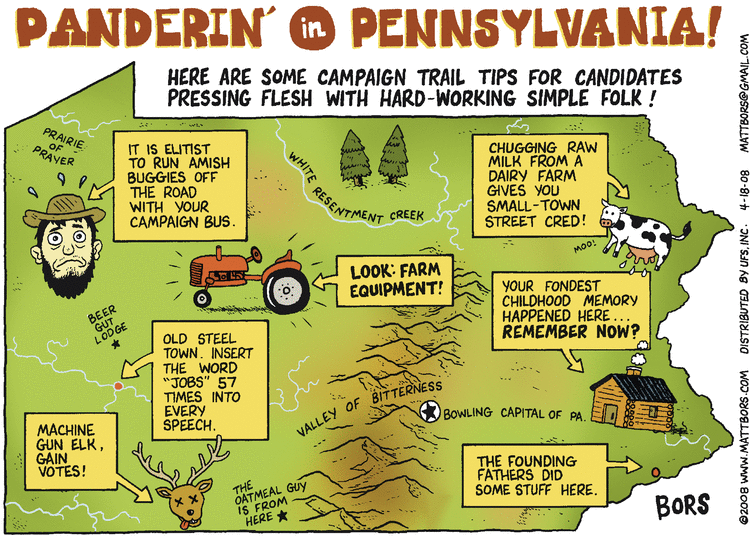 Matt Bors Comic Strip for April 18, 2008 