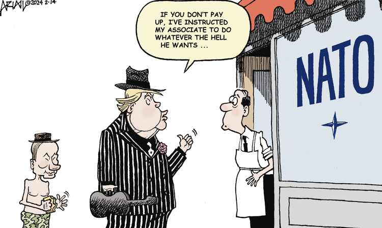 Robert Ariail Comic Strip for February 14, 2024 