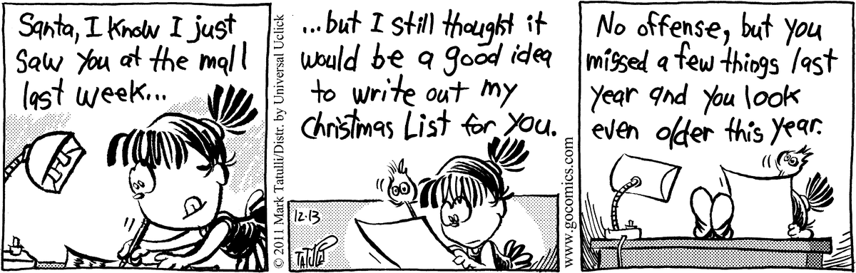 Heart of the City Comic Strip for December 13, 2011 