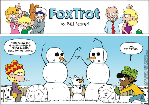 FoxTrot Comic Strip for January 16, 2011 