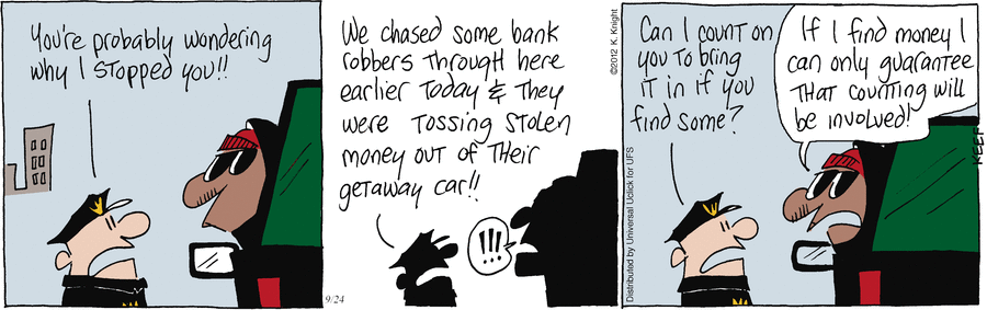 The Knight Life Comic Strip for September 24, 2012 