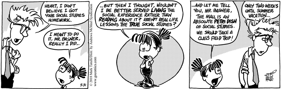 Heart of the City Comic Strip for May 31, 2018 