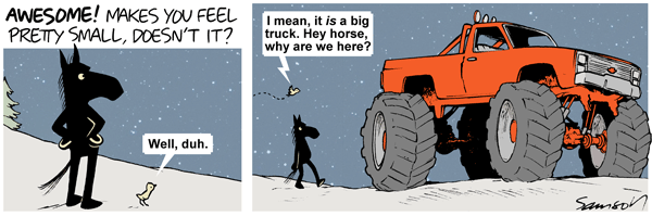 Dark Side of the Horse Comic Strip for January 15, 2011 