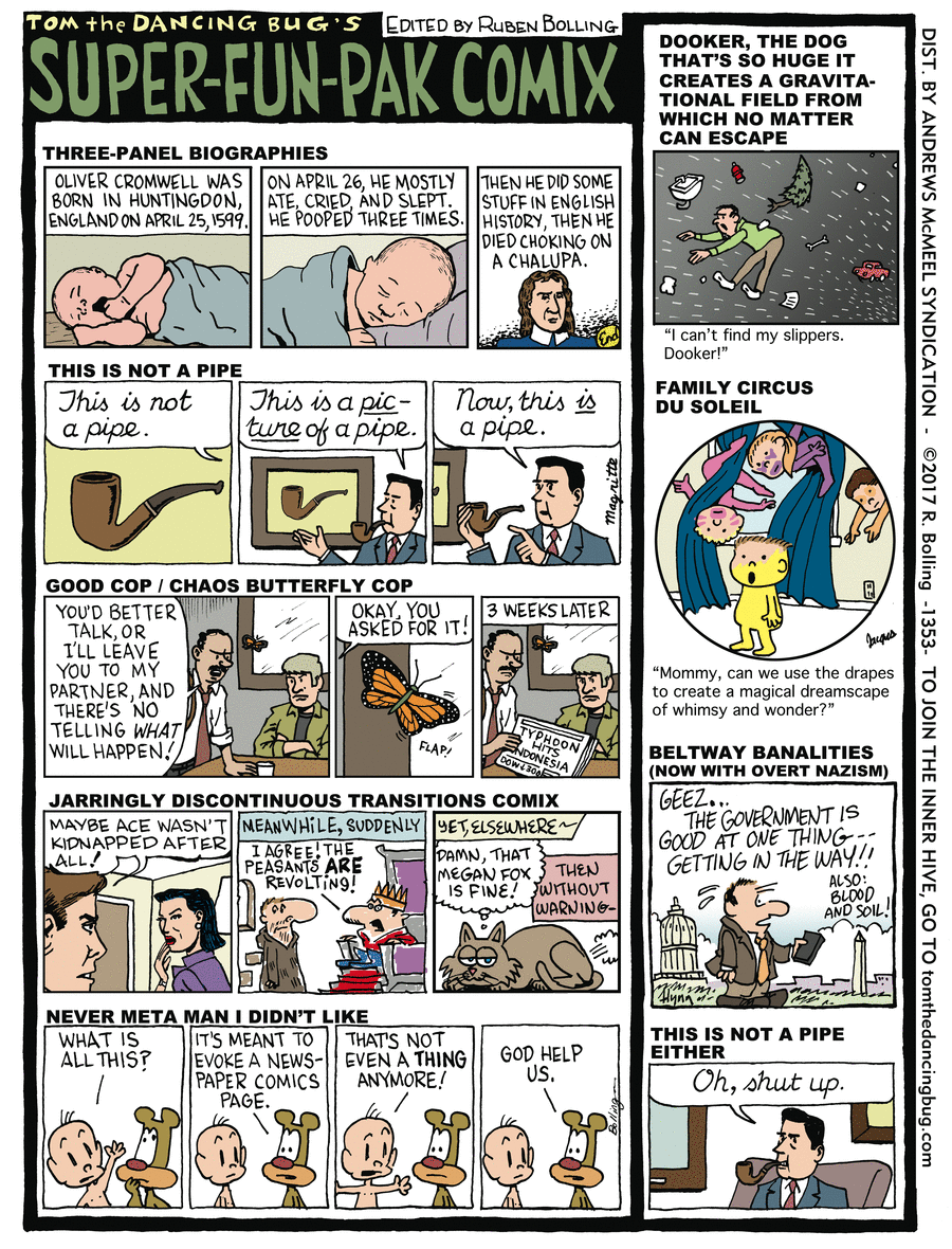 Tom the Dancing Bug Comic Strip for September 08, 2017 