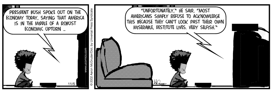 The Boondocks Comic Strip for November 05, 2002 