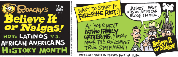 La Cucaracha Comic Strip for February 11, 2006 