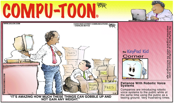 Compu-toon Comic Strip for November 09, 2008 