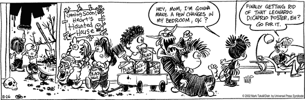 Heart of the City Comic Strip for October 26, 2002 