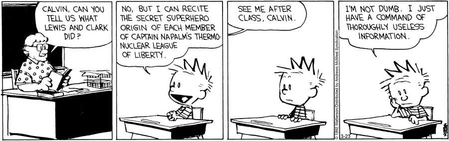 Calvin and Hobbes Comic Strip for March 23, 2022 