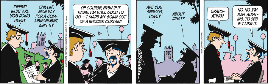 Doonesbury Comic Strip for June 01, 2009 