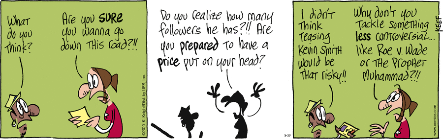 The Knight Life Comic Strip for March 29, 2010 