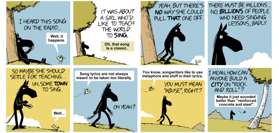 Dark Side of the Horse Comic Strip for August 26, 2012 