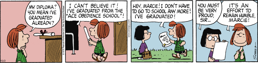 Peanuts Comic Strip for October 02, 2023 