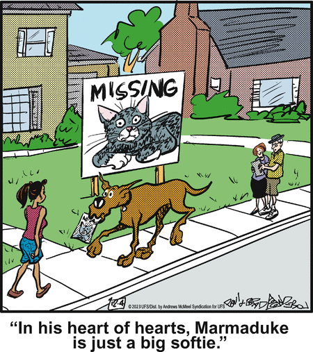 Marmaduke Comic Strip for December 04, 2023 