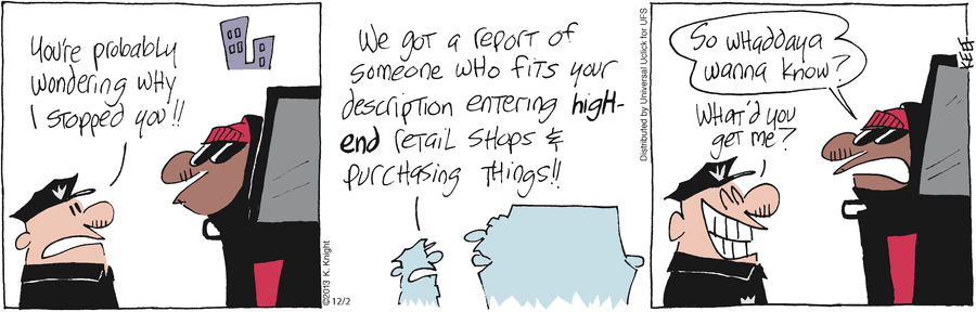 The Knight Life Comic Strip for December 02, 2013 