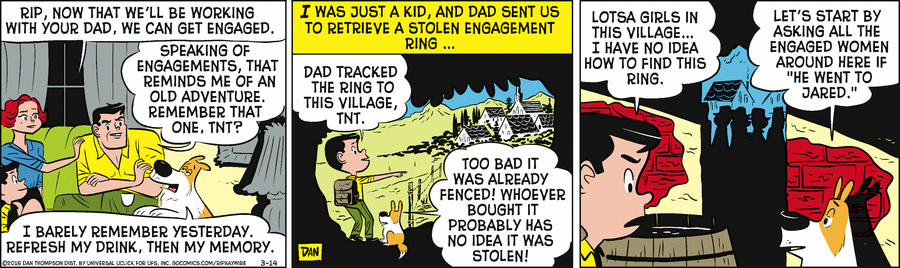 Rip Haywire Comic Strip for March 14, 2016 