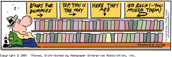 Frank and Ernest Comic Strip for October 26, 2001 
