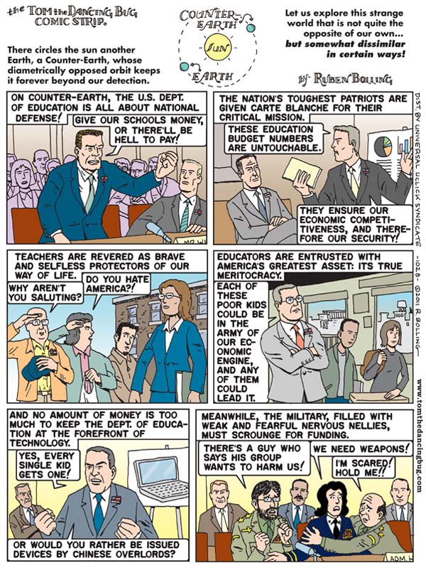 Tom the Dancing Bug Comic Strip for March 11, 2011 